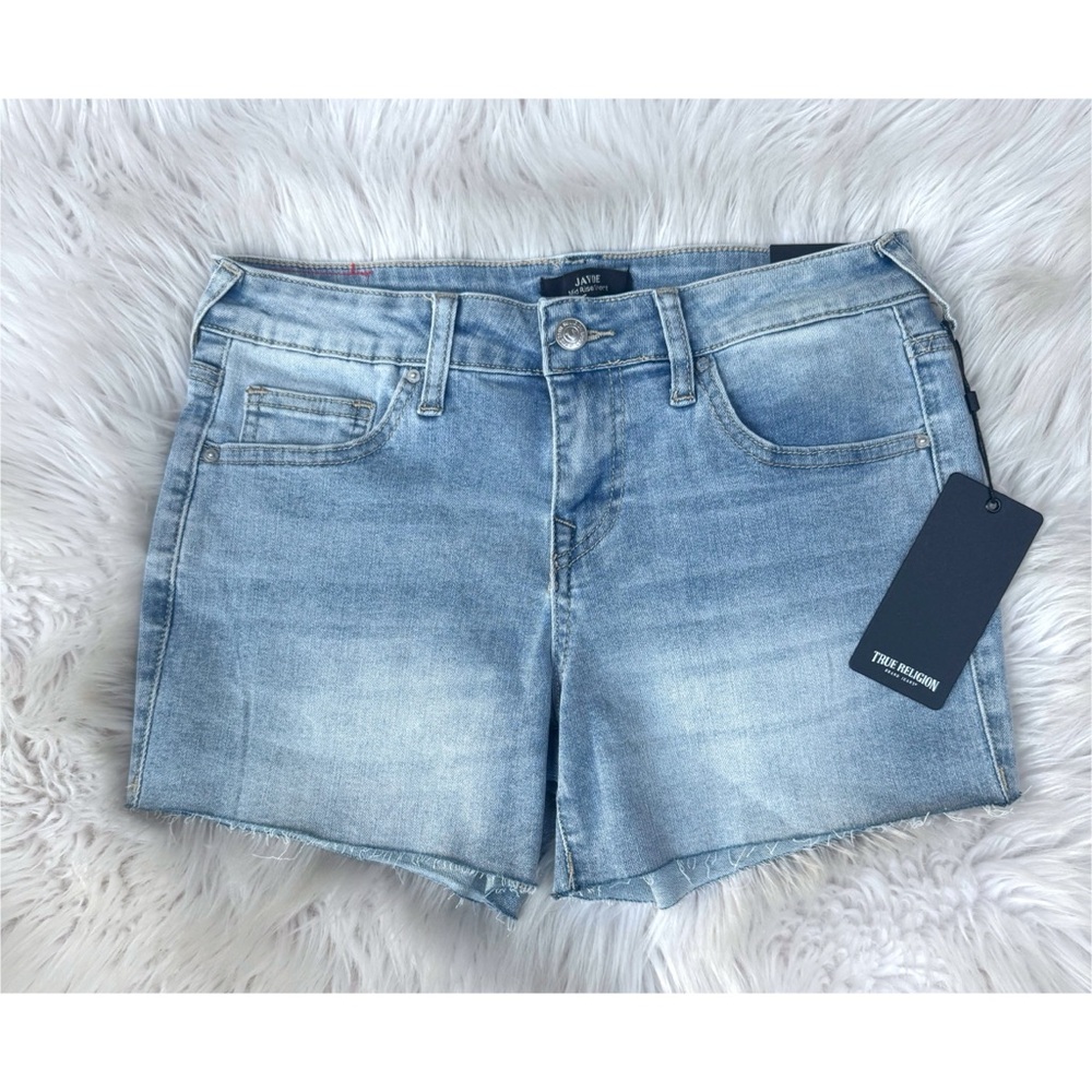 NWT True Religion Jayde Mid-Rise Denim Short
